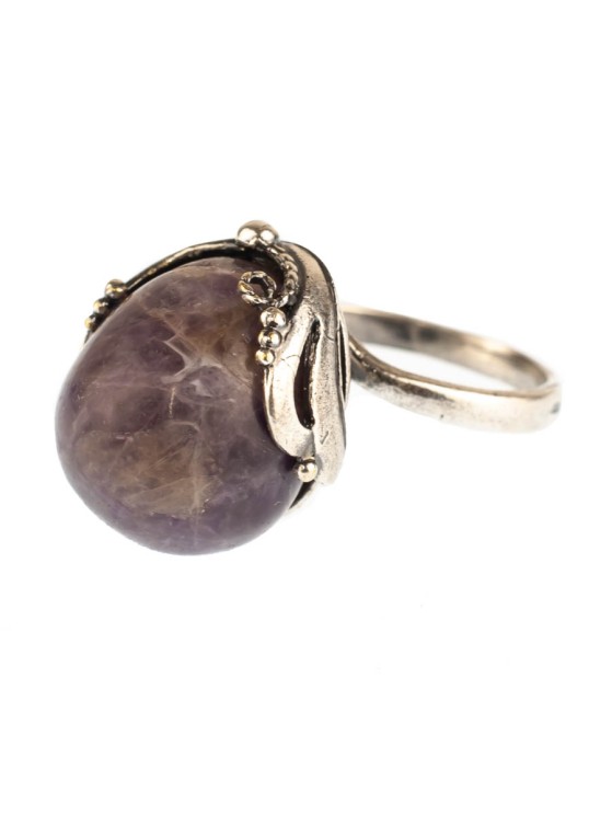 Кольцо из аметиста "Вензель" кг-151-АМ