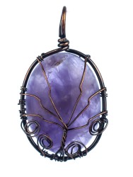 Кулон из аметиста «Дивный сад» 01-555