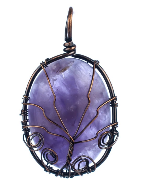 Кулон из аметиста «Дивный сад» 01-555