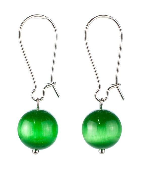 Серьги из кошачьего глаза "Феличита" с9391