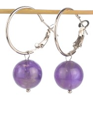 Серьги "Самба" аметист, арт. с8069