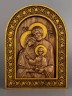 Икона Святое Семейство резная из дерева 51-009
