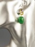 Серьги из нефрита "Глэм-шик" 03-1541