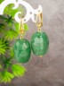Серьги из нефрита "Глэм-шик" 03-1541