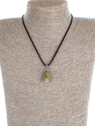 Кулон со шнурком из унакита "Адажио" пд-0988