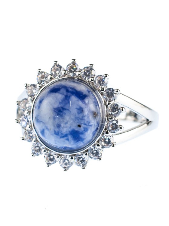 Кольцо из содалита "Радость" 04-142