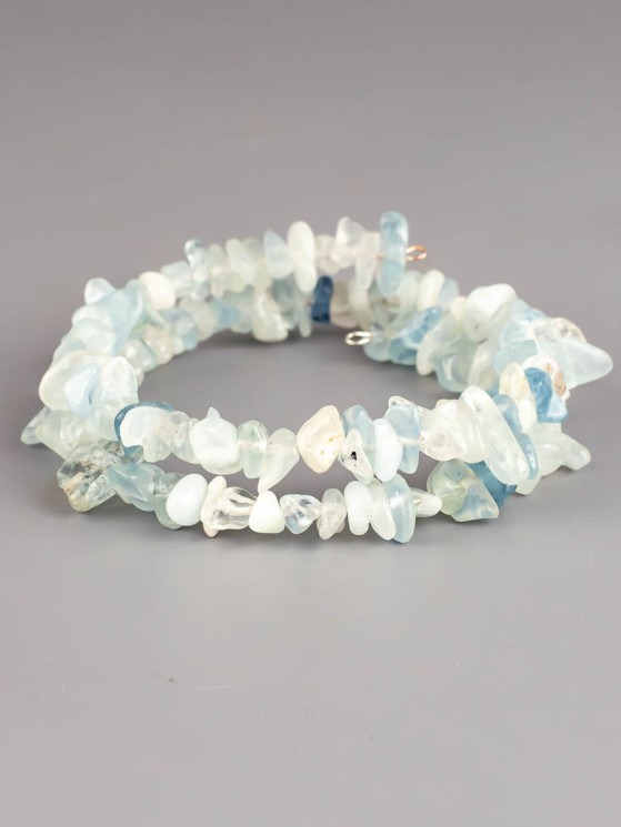 Браслет из аквамарина «Галактика» 02-1079