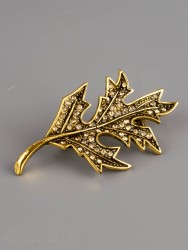 Брошь "Лист" бшс-5134