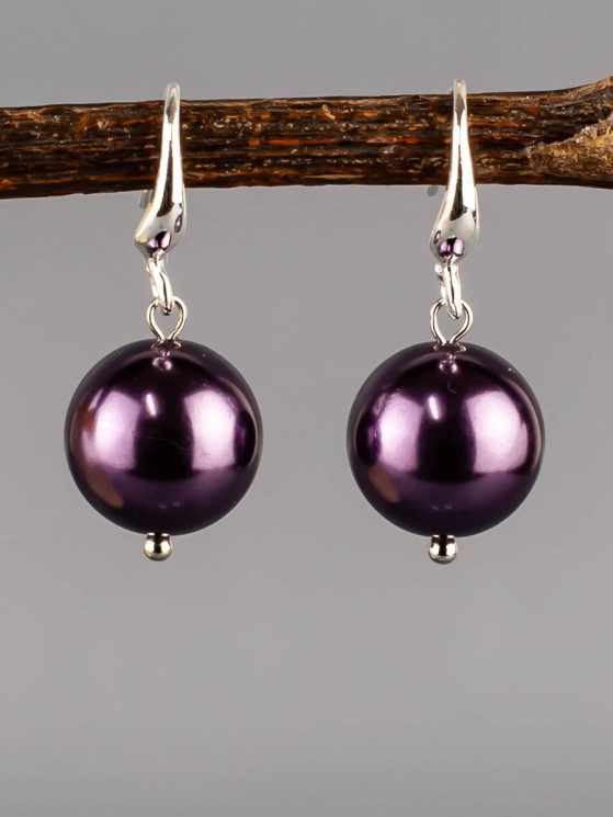 Серьги из жемчуга майорка "Классик 12" 03-1861