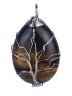 Кулон из тигрового глаза «Дивный сад» 01-557