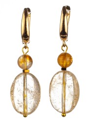 Серьги из цитрина "Мадлена" 03-1331