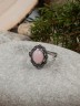 Кольцо из розового кварца "Картинка" кг-004-КР