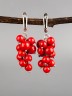 Серьги из им. коралла "Гроздь" 03-787