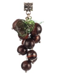 Колье из бычьего глаза "Виноград" пд-0953