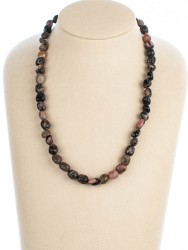 Бусы из родонита «Настроение» 01-706