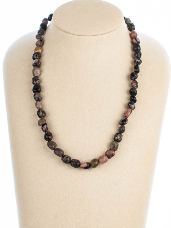 Бусы из родонита «Настроение» 01-706