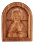 Икона Блаженная Матрона резная из дерева 51-012