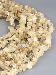 Бусины из кварца волосатика "Галтовка" 01-788