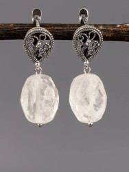 Серьги из горного хрусталя "Глэм-шик" 03-1544