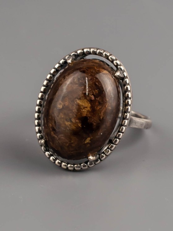 Кольцо из бронзита "Сабрина" кп-5946