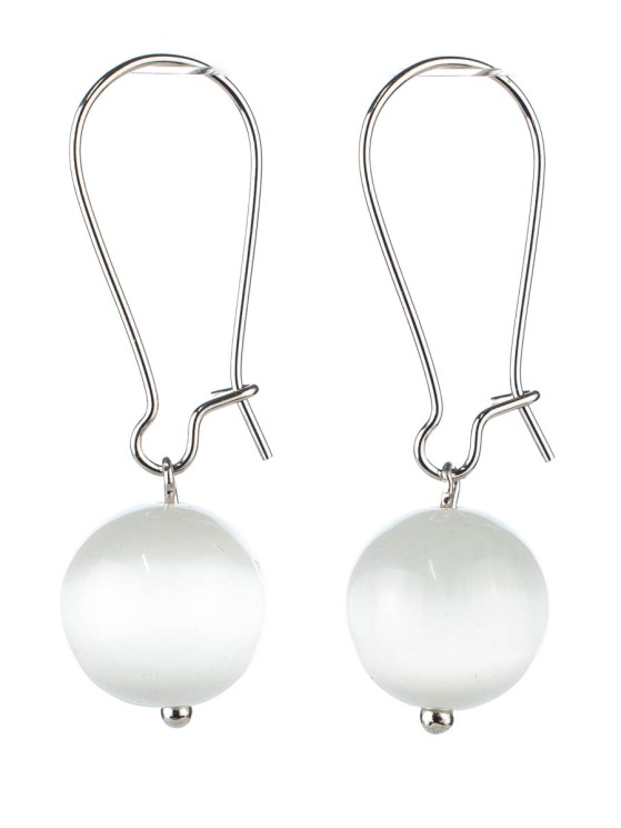 Серьги из кошачьего глаза "Феличита" с9395