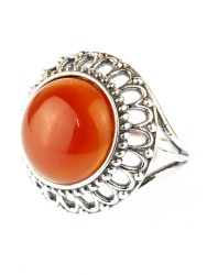 Кольцо из сердолика "Рассвет" кг-239-СР
