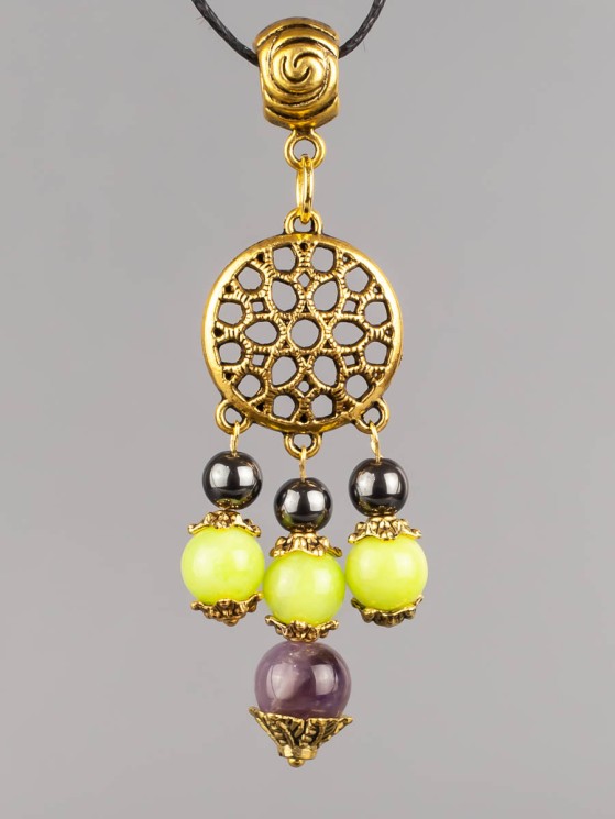 Кулон-оберег со шнурком  "3 хранителя-Овен" пд-1065