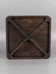 Менажница из дерева дуб 18х18 см 54-147