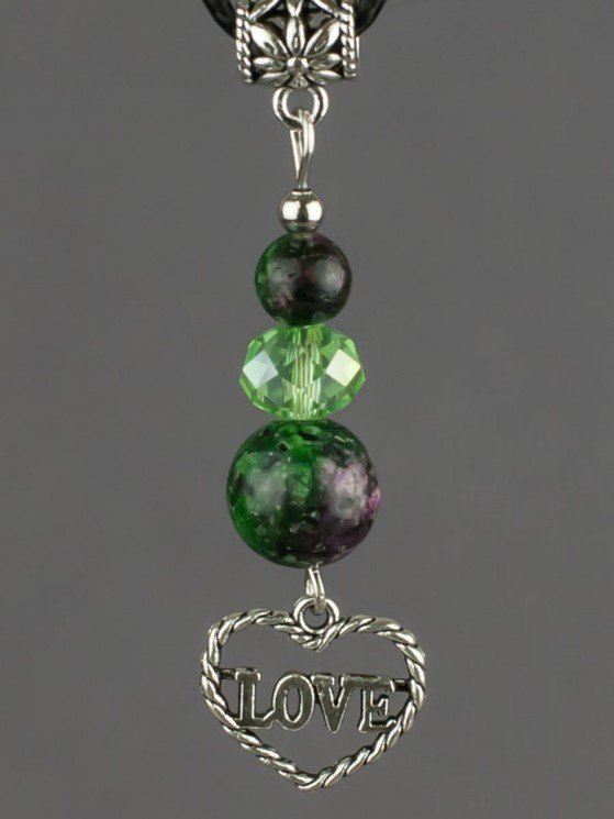 Кулон-оберег "На любовь" цоизит пд-кам3882