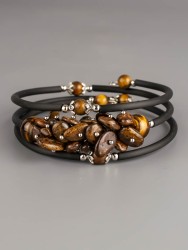 Браслет из бронзита "Мелодия" 02-1110