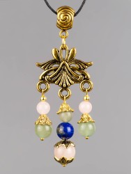 Кулон-оберег со шнурком  "3 хранителя-Водолей" пд-1066