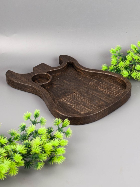 Менажница из дерева дуб 18х27 см "Гитара" 54-148