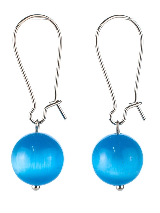 Серьги из кошачьего глаза "Феличита" с9397