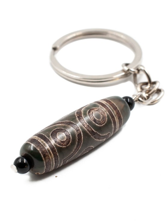 Брелок из агата "Дзи 6 глаз" БРК-697