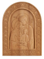 Икона Святое Семейство резная из дерева 51-014