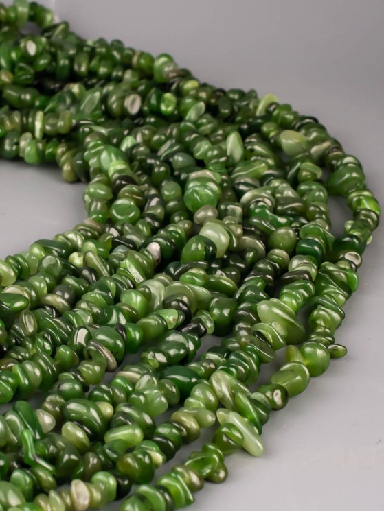 Бусины из нефрита "Галтовка" 01-790