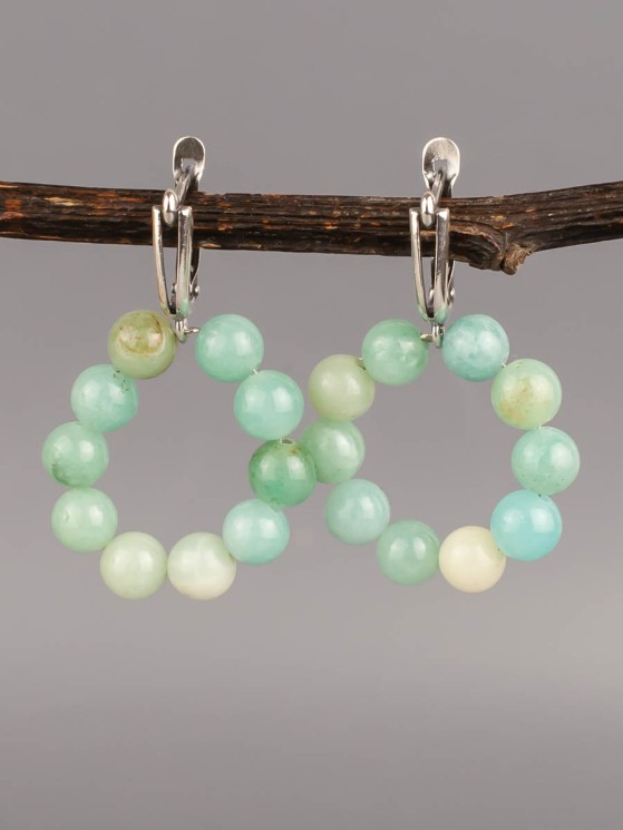 Серьги из амазонита "Конго" 03-1595