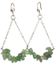 Серьги из нефрит "Атлантида" с9193