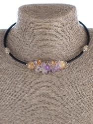 Колье из аметрина "Мелодия" 01-467