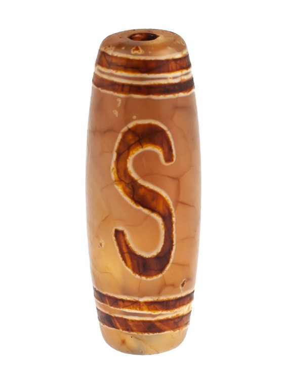 Бусина из агата "Дзи Денежный Крючок" пдв-960