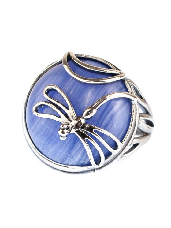 Кольцо из агата "Стрекоза" кг-899-АГГ