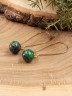 Серьги из цоизита "Феличита" с9459