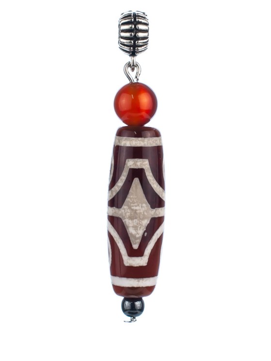 Кулон из сердолика "Дзи 4 Глаза" пд-0861