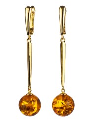 Серьги из янтаря "Балтия" 03-1210