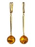 Серьги из янтаря "Балтия" 03-1210