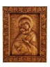 Икона Владимирская Богородица резная из дерева 51-016