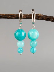 Серьги из кварца "Капель" с8917