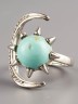 Кольцо из им. бирюзы "Мечта" 04-912