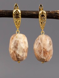 Серьги из гелиолита "Глэм-шик" 03-1548