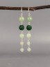 Серьги из нефрита "Ручеёк" 03-1597